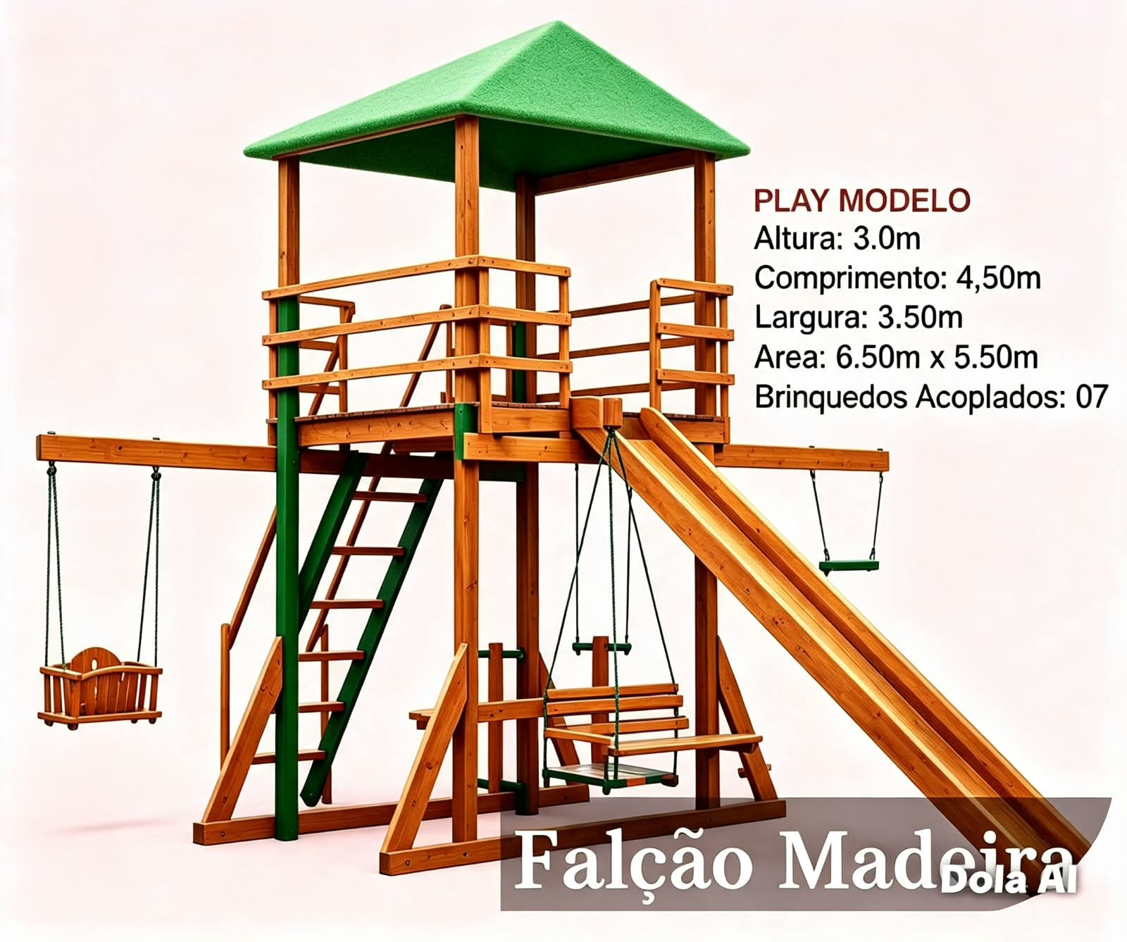 PlayModelo coberto de fibra