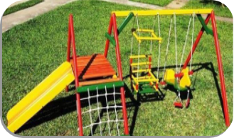 Mini Balanço Com Escorregador