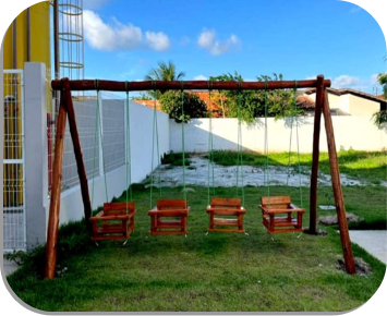 Balanço Com 04 Cestinhas